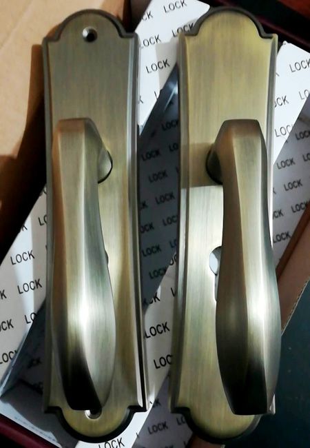 新款羅馬青古銅厚重把手室內門鎖精品25元(圖)