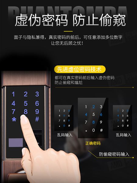 650元紅古銅滑蓋超級(jí)指紋密碼鎖五合一半導(dǎo)體指紋頭(圖)